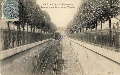 Carte postale ancienne Boulevard de la Villette — Paris 19e (Paris)