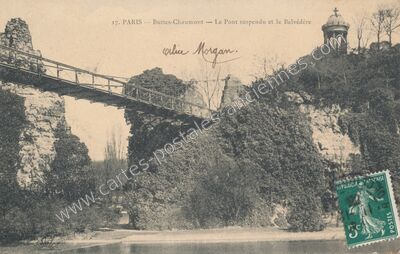 Carte postale ancienne Buttes Chaumont — Paris 19e (Paris)
