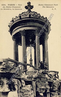 Carte postale ancienne Buttes Chaumont — Paris 19e (Paris)