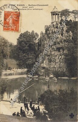 Carte postale ancienne Buttes Chaumont — Paris 19e (Paris)