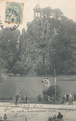 Carte postale ancienne Buttes Chaumont — Paris 19e (Paris)