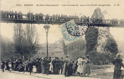 Carte postale ancienne Buttes Chaumont — Paris 19e (Paris)