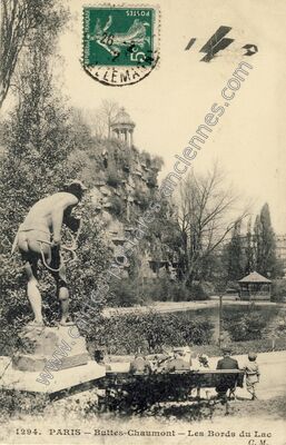 Carte postale ancienne Buttes Chaumont — Paris 19e (Paris)
