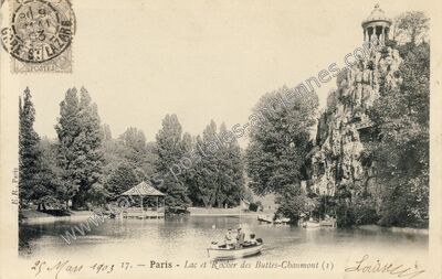 Carte postale ancienne Buttes Chaumont — Paris 19e (Paris)