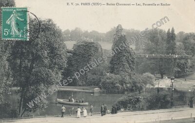 Carte postale ancienne Buttes Chaumont — Paris 19e (Paris)