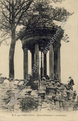 Carte postale ancienne Buttes Chaumont — Paris 19e (Paris)