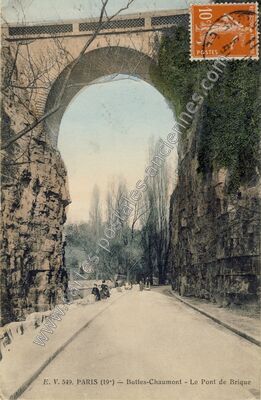 Carte postale ancienne Buttes Chaumont — Paris 19e (Paris)