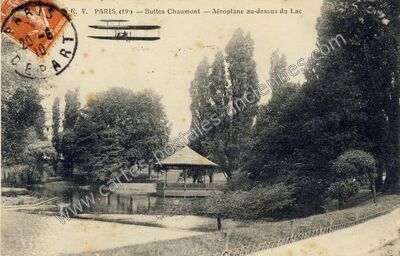 Carte postale ancienne Buttes Chaumont — Paris 19e (Paris)