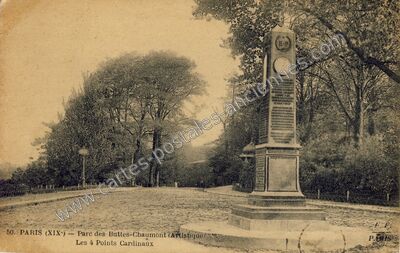 Carte postale ancienne Buttes Chaumont — Paris 19e (Paris)