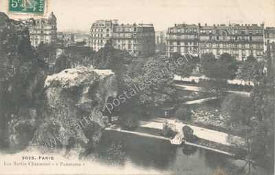 Carte postale ancienne Buttes Chaumont — Paris 19e (Paris)