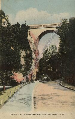 Carte postale ancienne buttes chaumont — Paris 19e (Paris)