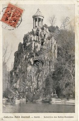 Carte postale ancienne Buttes Chaumont — Paris 19e (Paris)