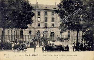 Carte postale ancienne Hopital Tenon — Paris 20e (Paris)