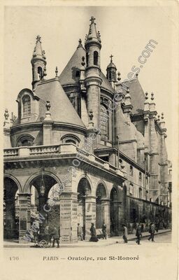 Carte postale ancienne Rue St Honore — Paris 1e (Paris)