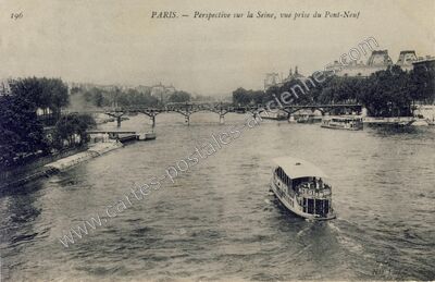 Carte postale ancienne Vue du Pont Neuf — Paris 1e (Paris)