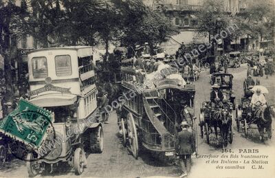 Carte postale ancienne Bd Montmartre — Paris 2e (Paris)