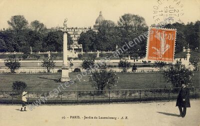 Carte postale ancienne Jardin du Luxembourg — Paris 6e (Paris)