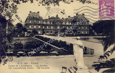 Carte postale ancienne Palais du Luxembourg — Paris 6e (Paris)