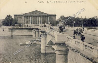 Carte postale ancienne Chambre des Deputes — Paris 7e (Paris)