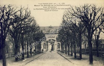 Carte postale ancienne Maison de Retraite de la Rochefoucault — Paris 14e (Paris)