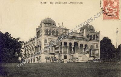 Carte postale ancienne Parc Montsouris l'Oberservatoire — Paris 14e (Paris)