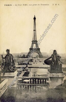 Carte postale ancienne Trocadero — Paris 16e (Paris)