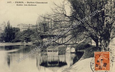 Carte postale ancienne Buttes Chaumont — Paris 19e (Paris)