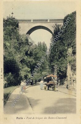 Carte postale ancienne Buttes Chaumont — Paris 19e (Paris)