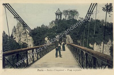 Carte postale ancienne Buttes Chaumont — Paris 19e (Paris)