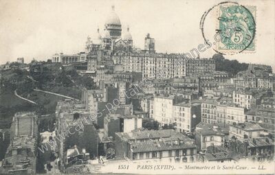 Carte postale ancienne Montmartre — Paris 18e (Paris)