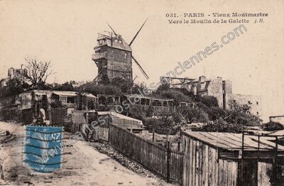 Carte postale ancienne Vieux Montmartre — Paris 18e (Paris)