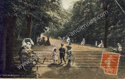 Carte postale ancienne bois de boulogne — Paris 16e (Paris)