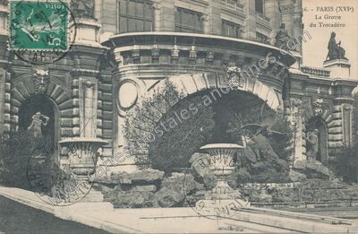 Carte postale ancienne Grotte du Trocadero — Paris 16e (Paris)
