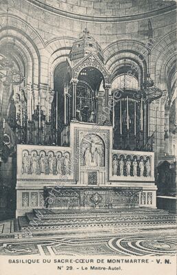 Carte postale ancienne Basilique du Sacre Coeur — Paris 18e (Paris)