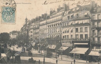 Carte postale ancienne Boulevard Poissonniere — Paris 18e (Paris)