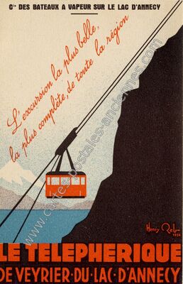 Carte postale ancienne L'excursion la plus belle, la plus complète, de toute la région — Annecy (Haute-Savoie)