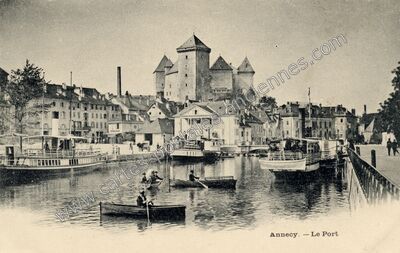 Carte postale ancienne Le Port — Annecy (Haute-Savoie)