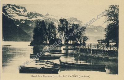 Carte postale ancienne Lac d'Annecy — Annecy (Haute-Savoie)