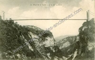 Carte postale ancienne Pont de la Caille — Annecy (Haute-Savoie)