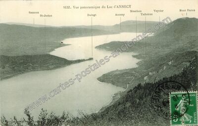 Carte postale ancienne Lac d'Annecy — Annecy-le-Vieux (Haute-Savoie)