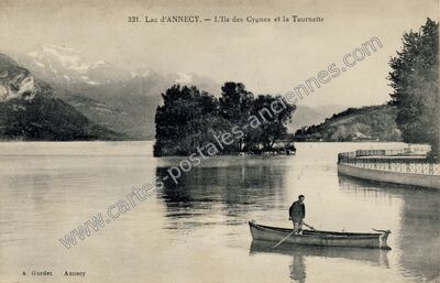 Carte postale ancienne Lac d'Annecy — Annecy-le-Vieux (Haute-Savoie)