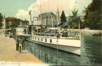 Carte postale ancienne Lac d'Annecy — Annecy-le-Vieux (Haute-Savoie)