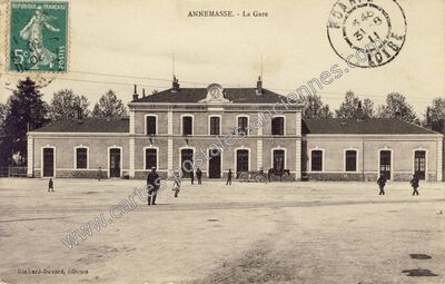 Carte postale ancienne La Gare — Annemasse (Haute-Savoie)