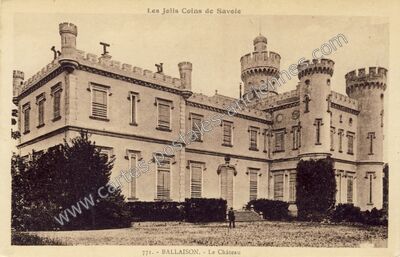Carte postale ancienne Le Château — Ballaison (Haute-Savoie)