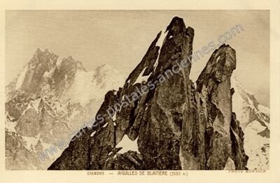 Carte postale ancienne Aiguille de Blaitiere — Chamonix-Mont-Blanc (Haute-Savoie)