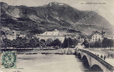 Carte postale ancienne BONNEVILLE et le Môle — Bonneville (Haute-Savoie)