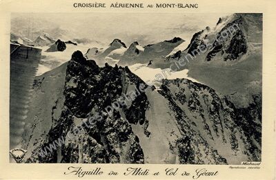 Carte postale ancienne Aiguille du Midi — Chamonix-Mont-Blanc (Haute-Savoie)