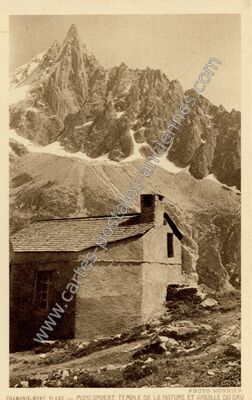 Carte postale ancienne Aiguille du Dru — Chamonix-Mont-Blanc (Haute-Savoie)