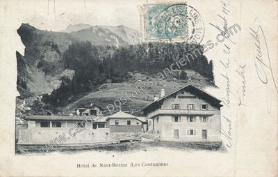Carte postale ancienne Nant Borrant — Les Contamines-Montjoie (Haute-Savoie)