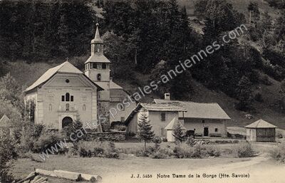 Carte postale ancienne Notre Dame de la Gorge — Les Contamines-Montjoie (Haute-Savoie)